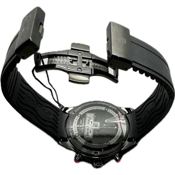 Pierre Laurent Men's Performance Swiss Chronograph Watch 45mm Luxury NWT $850 - Picture 6 of 13